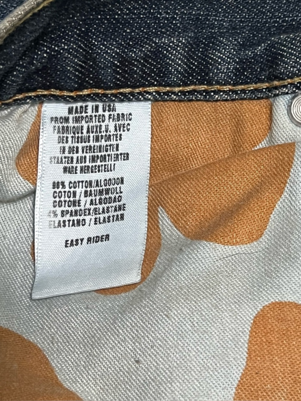 NWT Vintage Y2K Lucky Brand Easy Rider Boot Cut Jeans Made in USA Sz 31 - Picture 10 of 11